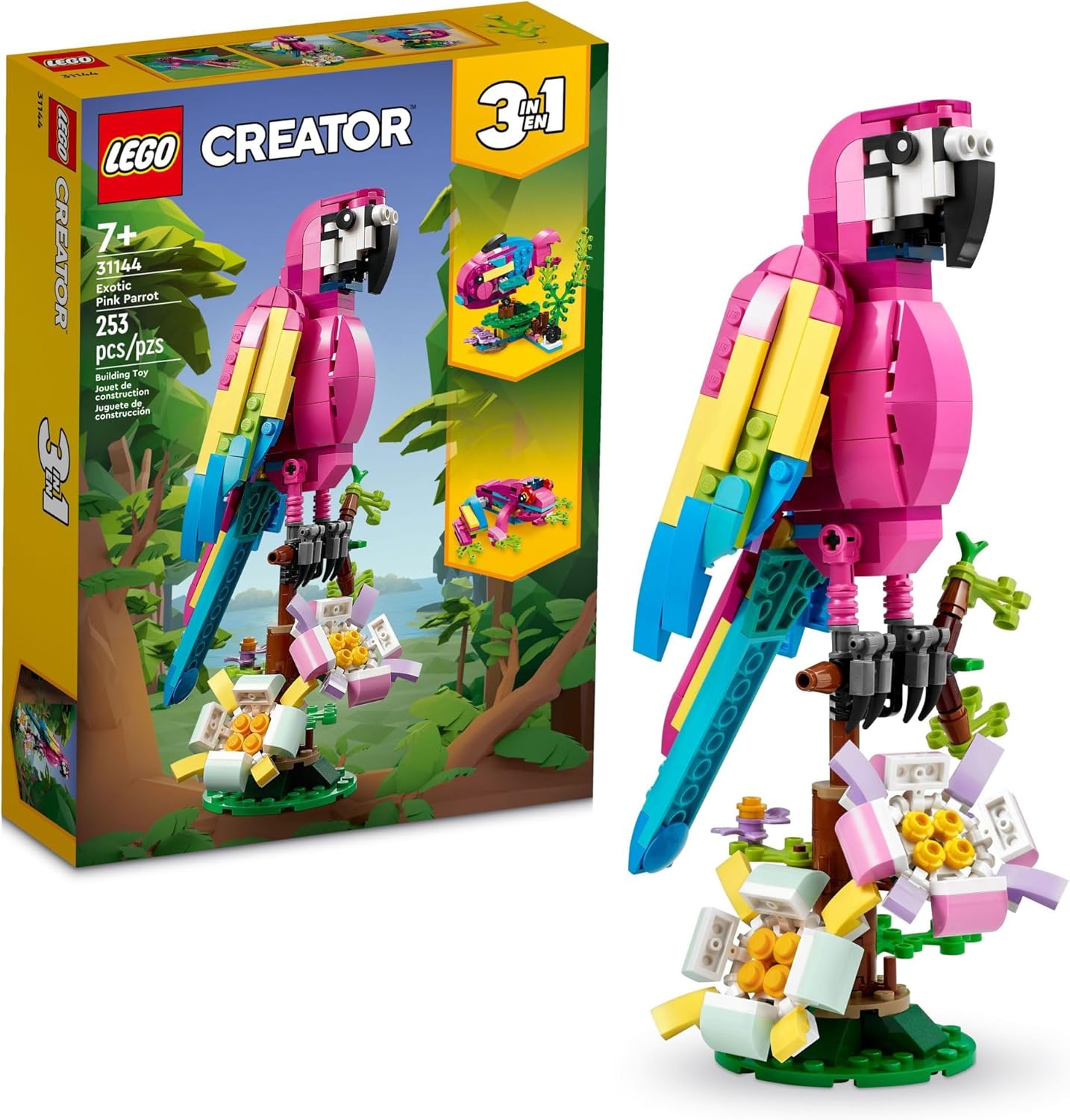 LEGO Creator 3 in 1 Exotic Pink Parrot #31144