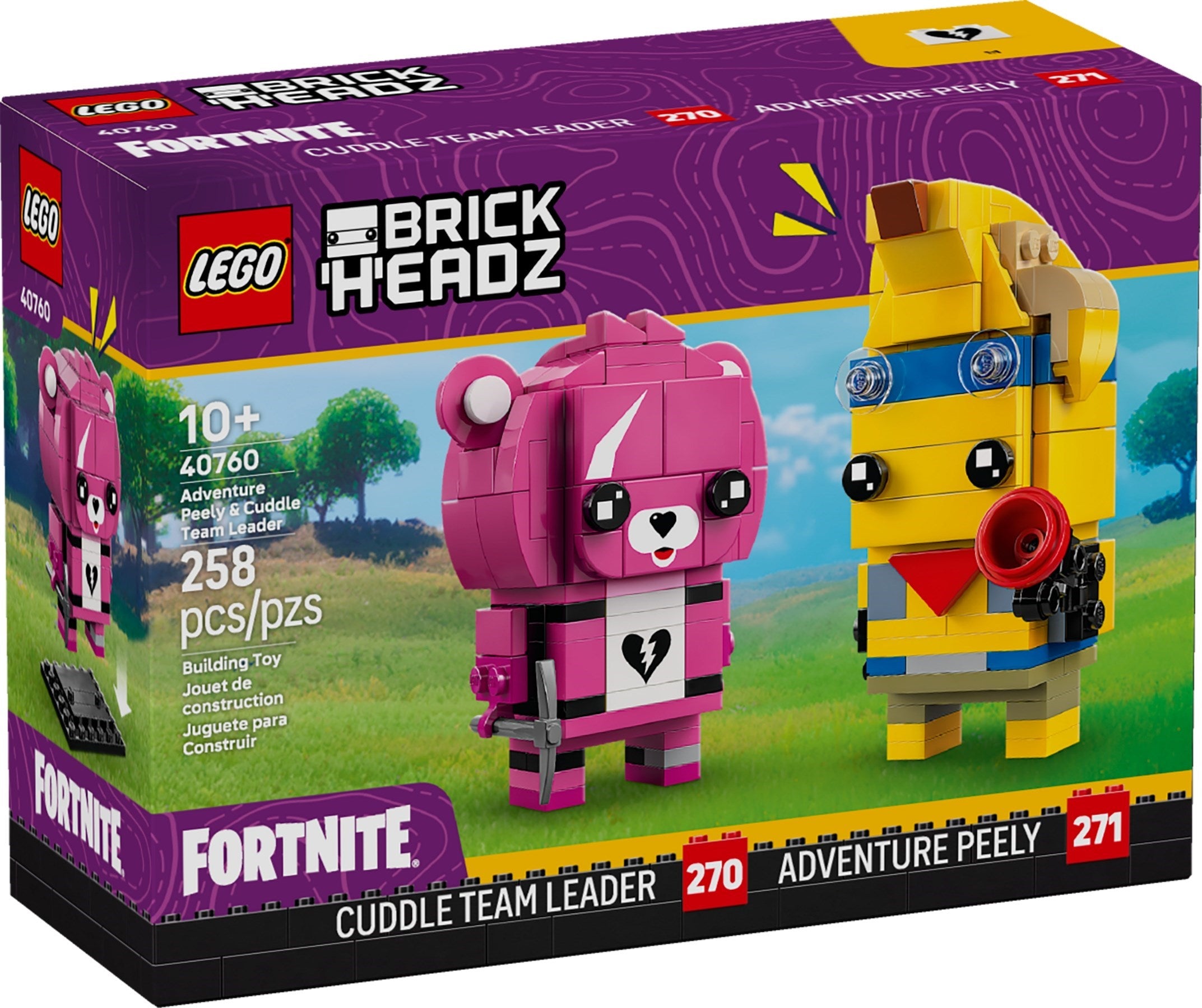 LEGO Brickheadz Fortnite Adventure Peely & Cuddle Tee #40760