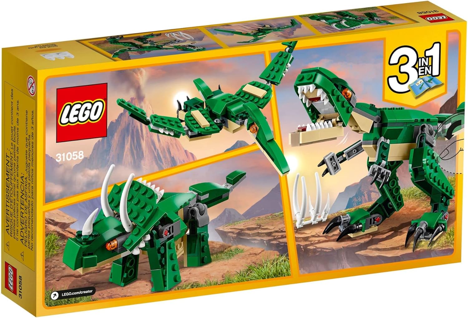 LEGO Creator 3 in 1 Mighty Dinosaurs 31058