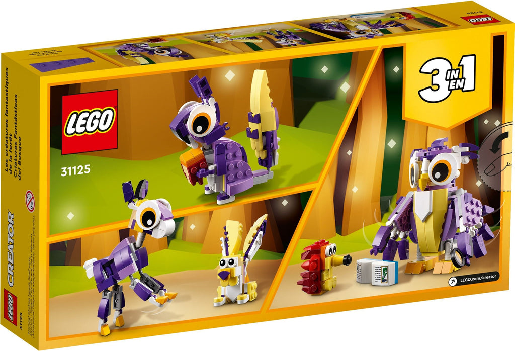 LEGO Creator 3 in 1 Fantasy Forest Creatures #31125