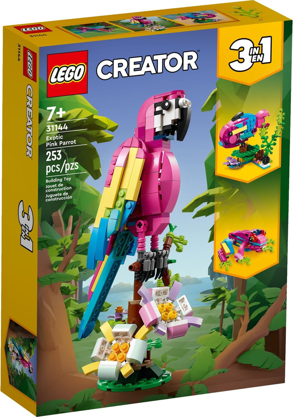 LEGO Creator 3 in 1 Exotic Pink Parrot #31144