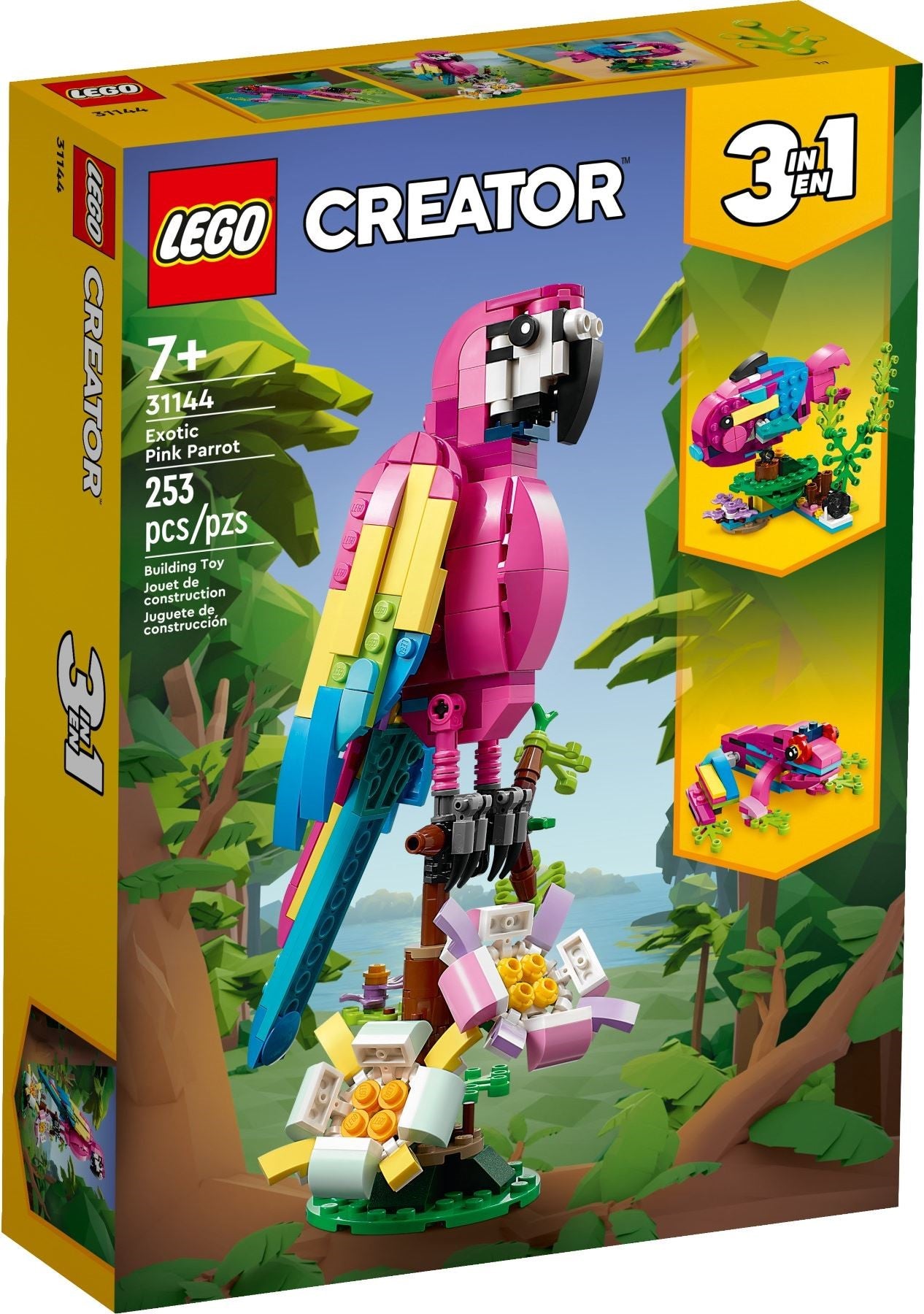 LEGO Creator 3 in 1 Exotic Pink Parrot #31144