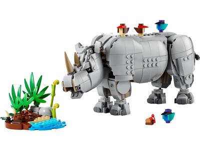 LEGO Creator 3-in-1 Wild Animals: Majestic Rhino with Birds 31171