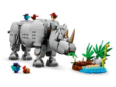 LEGO Creator 3-in-1 Wild Animals: Majestic Rhino with Birds 31171