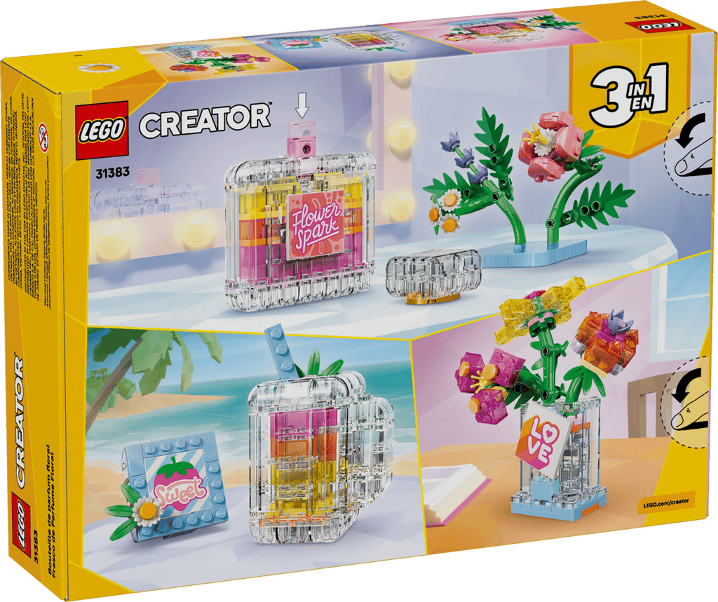 LEGO® Creator 3-in-1 Floral Decor Perfume Bottle 31383