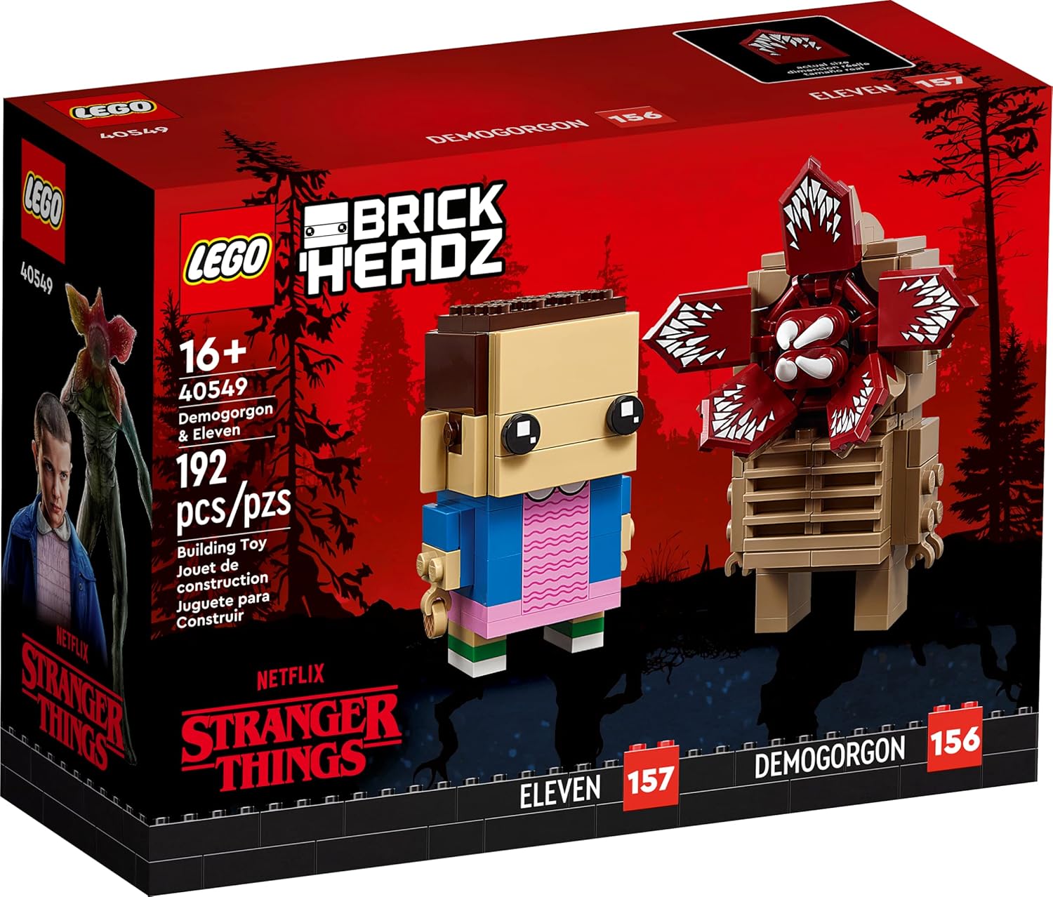 LEGO Brickheadz Stranger Things Demogorgon & Eleven 40549