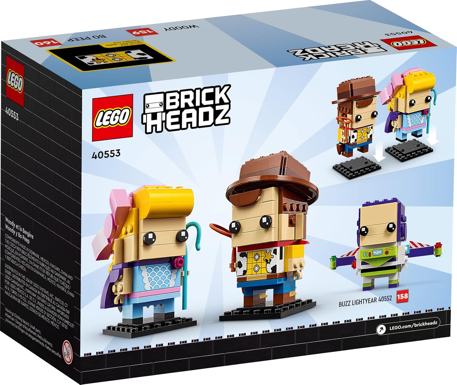 LEGO Brickheadz Disney Toy Story Woody & Bo Peep 40553