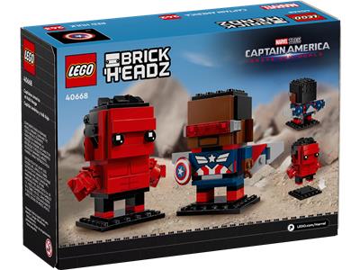 LEGO Brickheadz Marvel Captain America & Red Hulk 40668