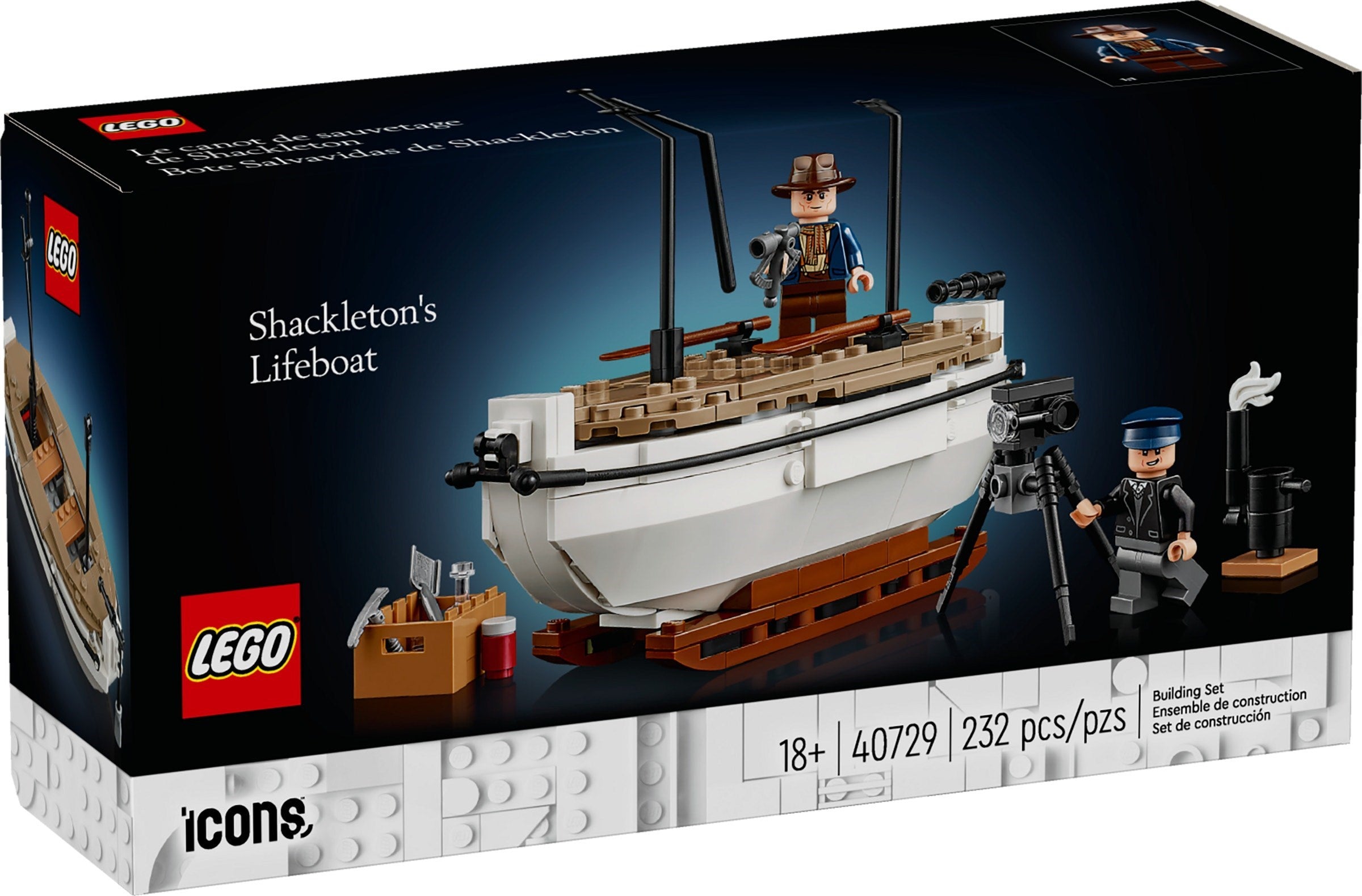 LEGO Icons Shackleton's Lifeboat #40729