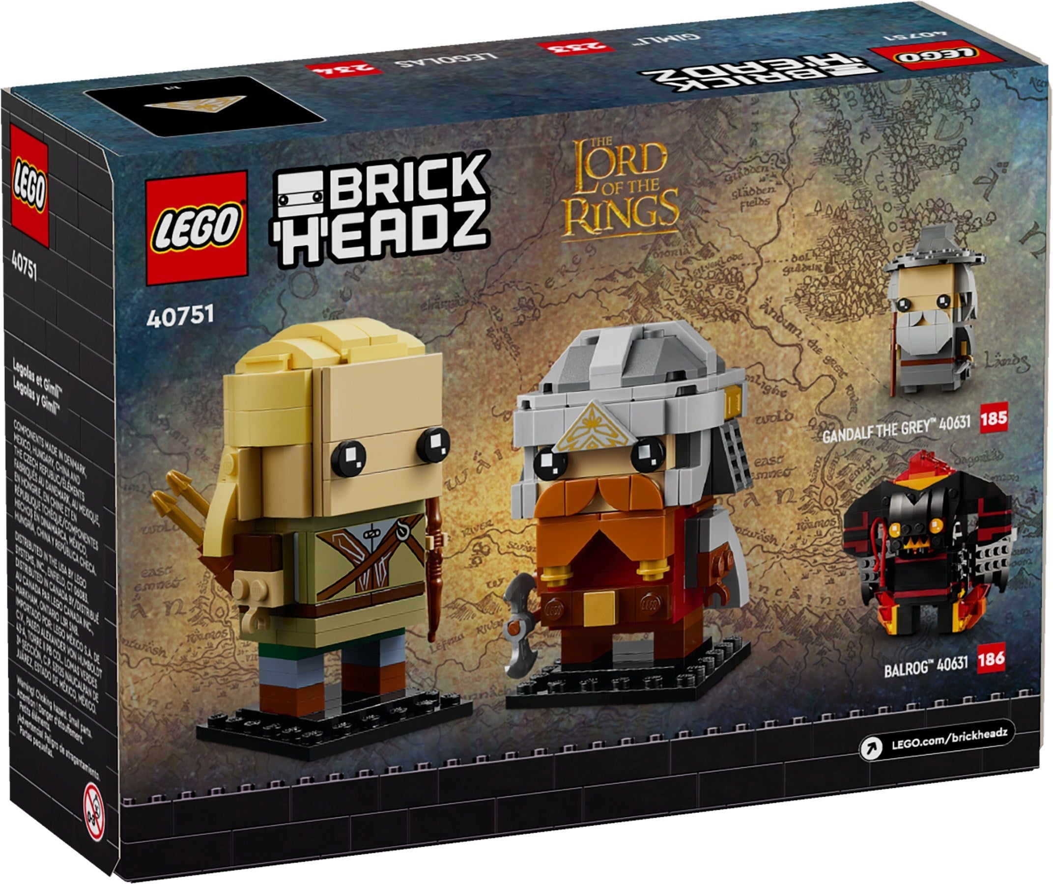 LEGO Brickheadz Legolas & Gimli #40751