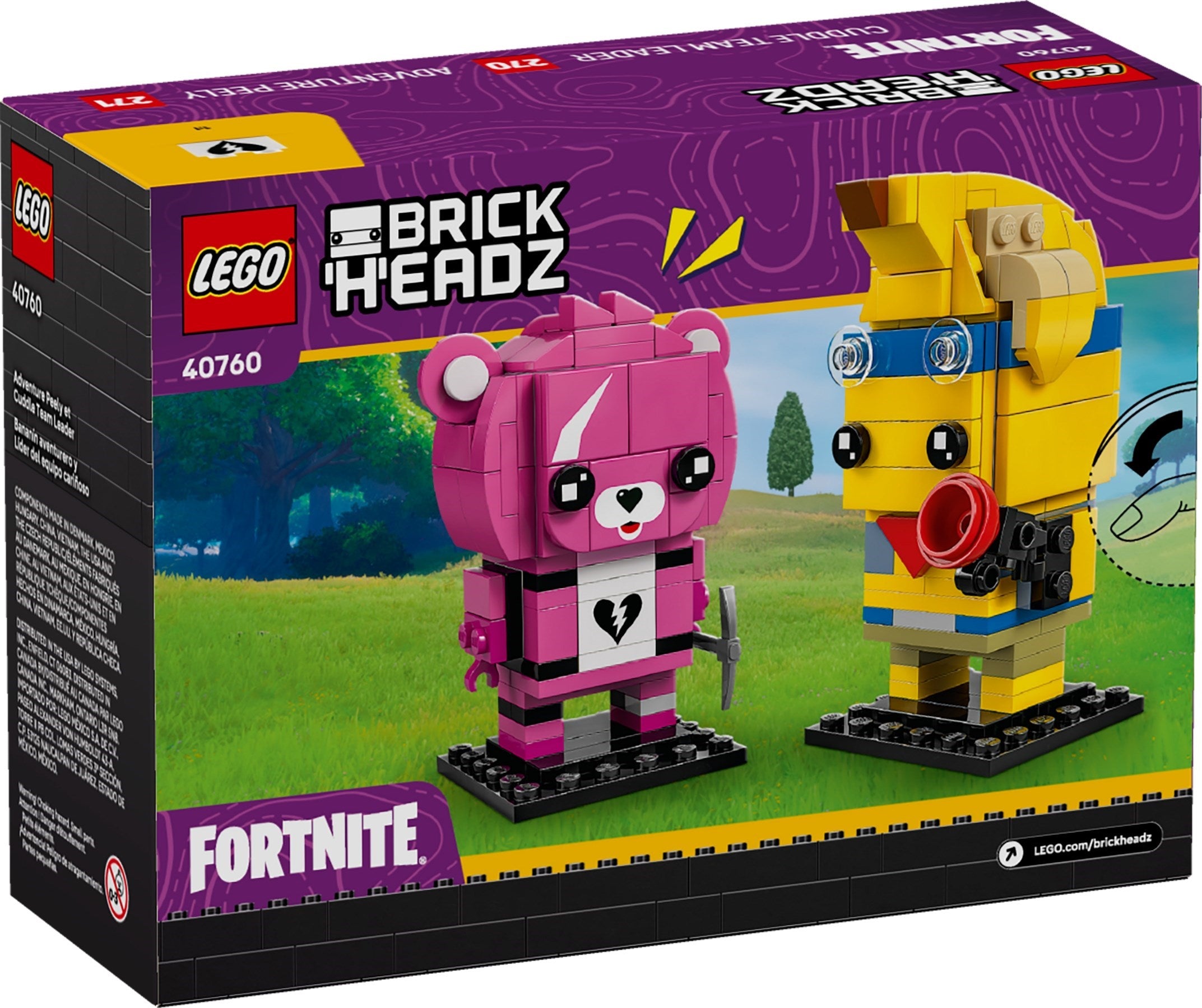 LEGO Brickheadz Fortnite Adventure Peely & Cuddle Tee #40760