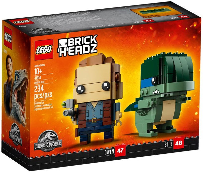LEGO Brickheadz Jurassic World Owen & Blue #41614