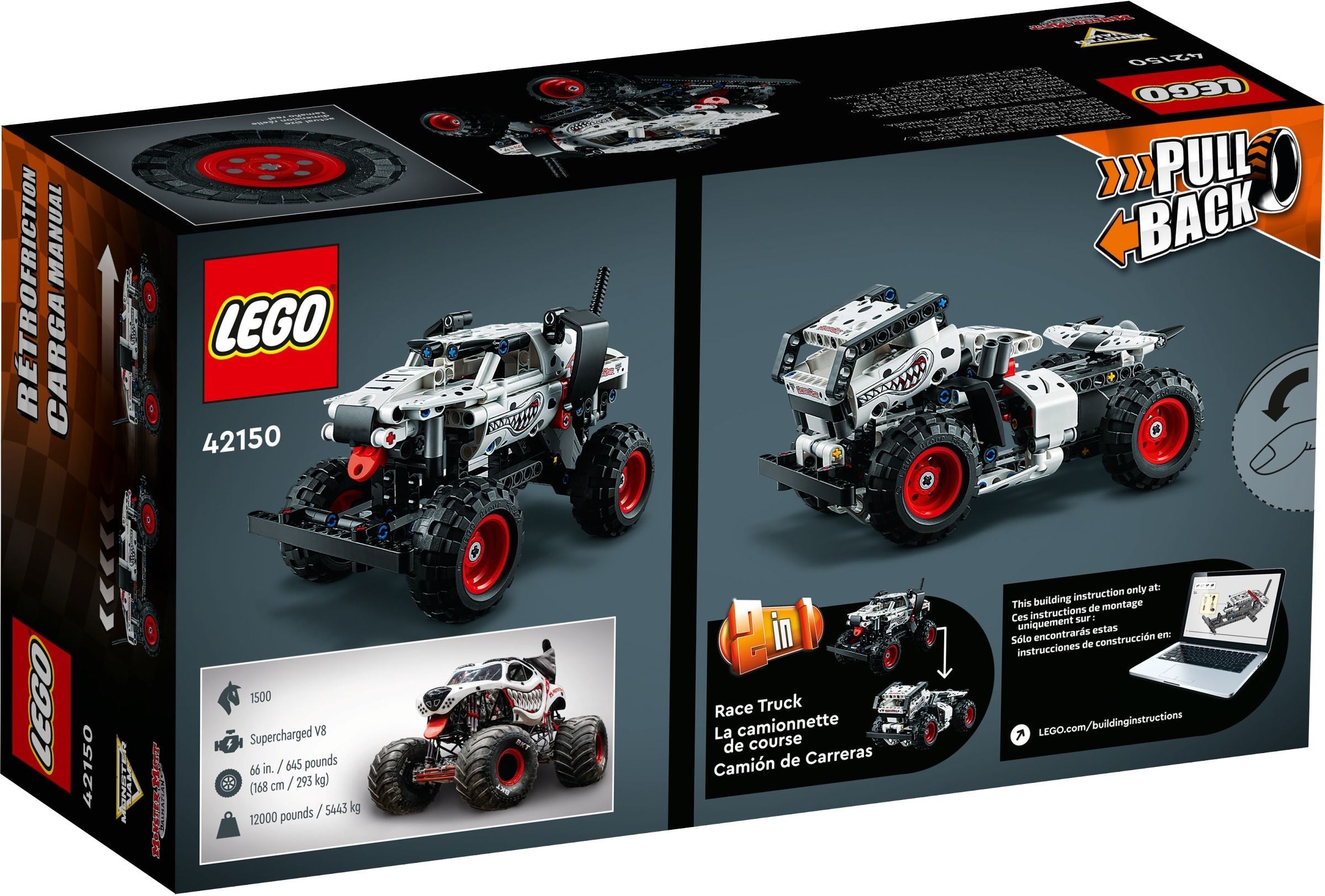 LEGO Technic Monster Jam Monster Mutt Dalmatian #42150