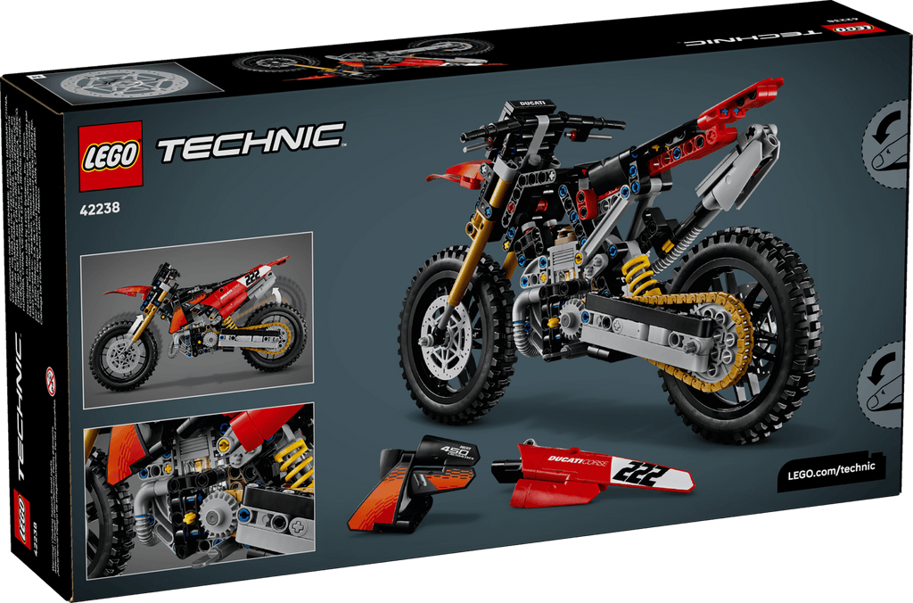 LEGO® Technic Ducati Desmo450 MX Factory Motorcycle 42238
