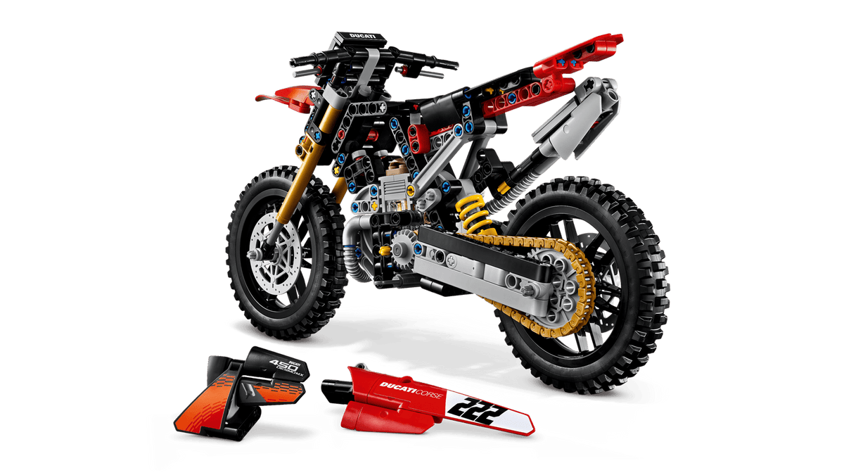 LEGO® Technic Ducati Desmo450 MX Factory Motorcycle 42238
