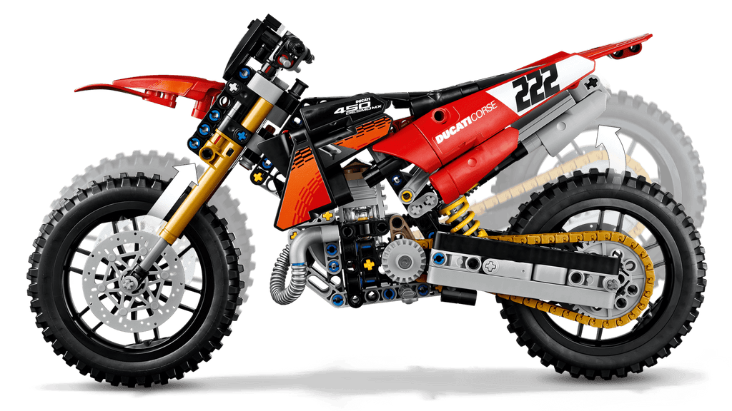 LEGO® Technic Ducati Desmo450 MX Factory Motorcycle 42238