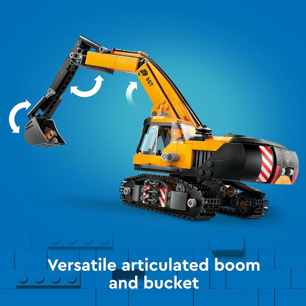 LEGO City Yellow construction Excavator 60420