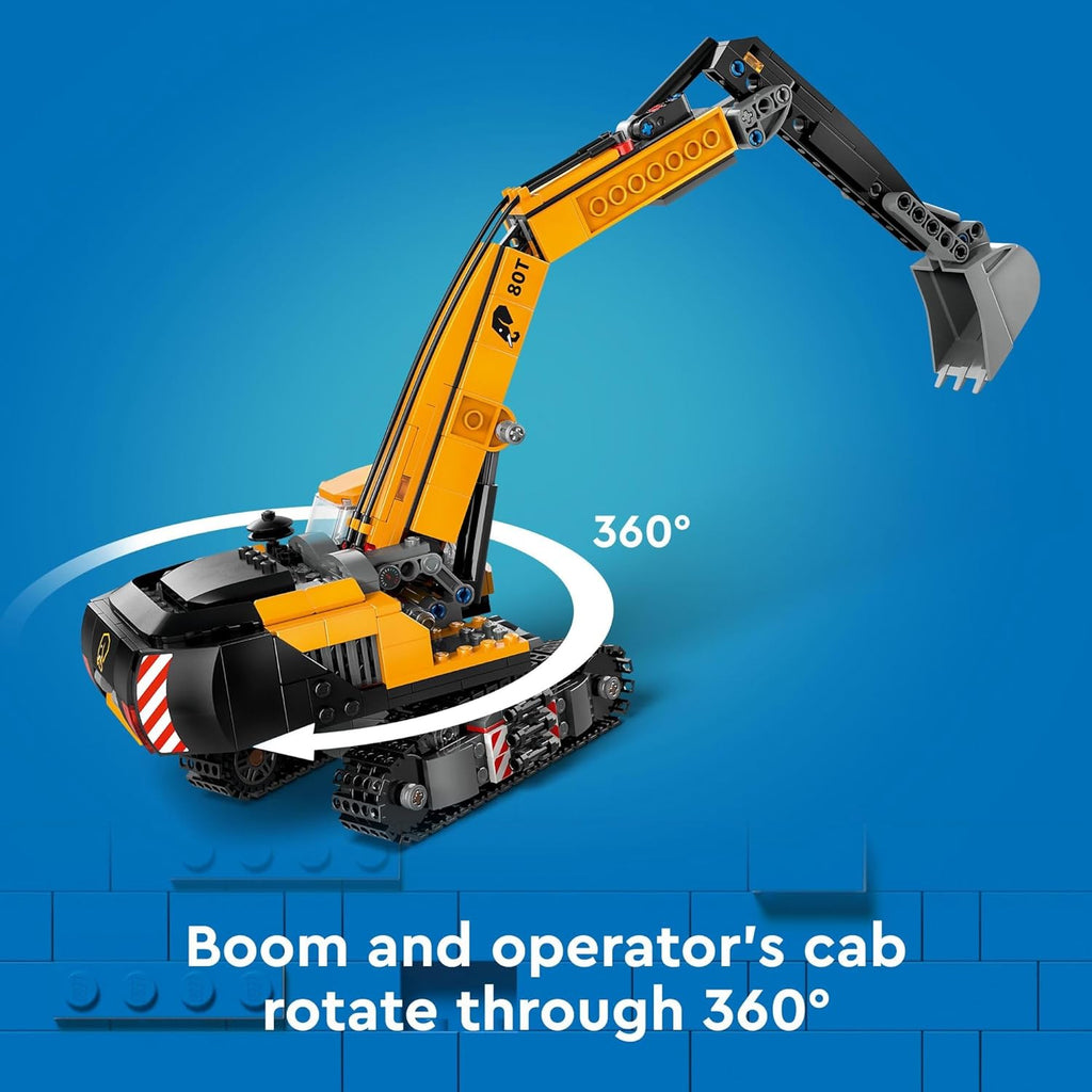 LEGO City Yellow construction Excavator 60420