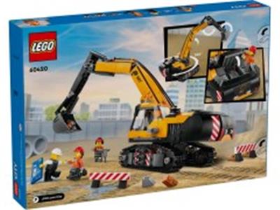Excavatrice de construction jaune LEGO City 60420