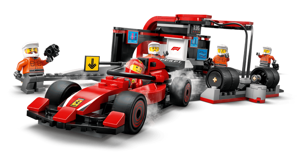 LEGO® City F1 Pit Stop & Pit Crew with Ferrari Car 60443