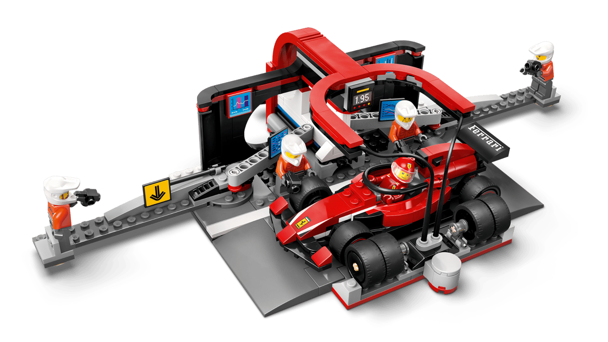 LEGO® City F1 Pit Stop & Pit Crew with Ferrari Car 60443