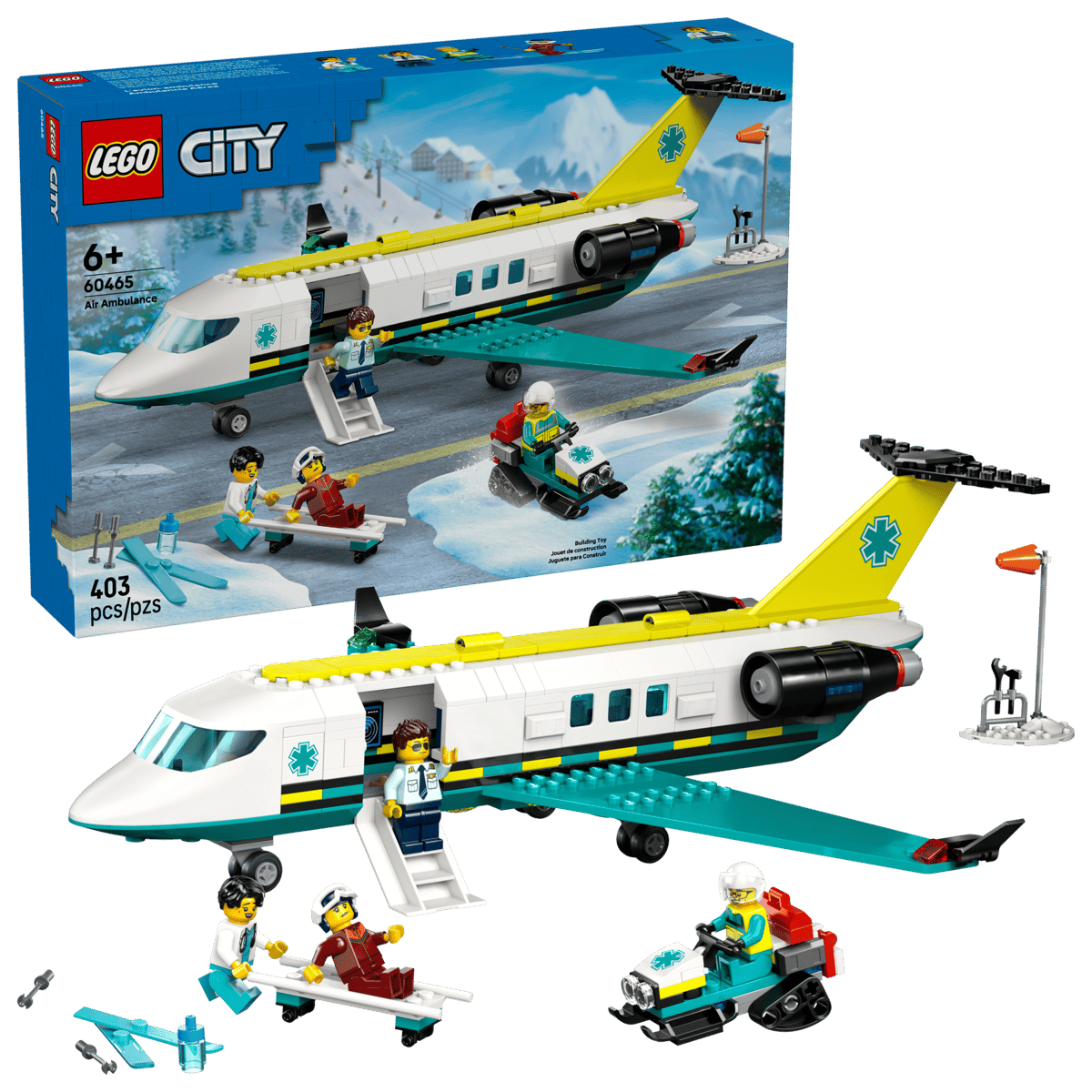LEGO® City Emergency Air Ambulance Airplane 60465