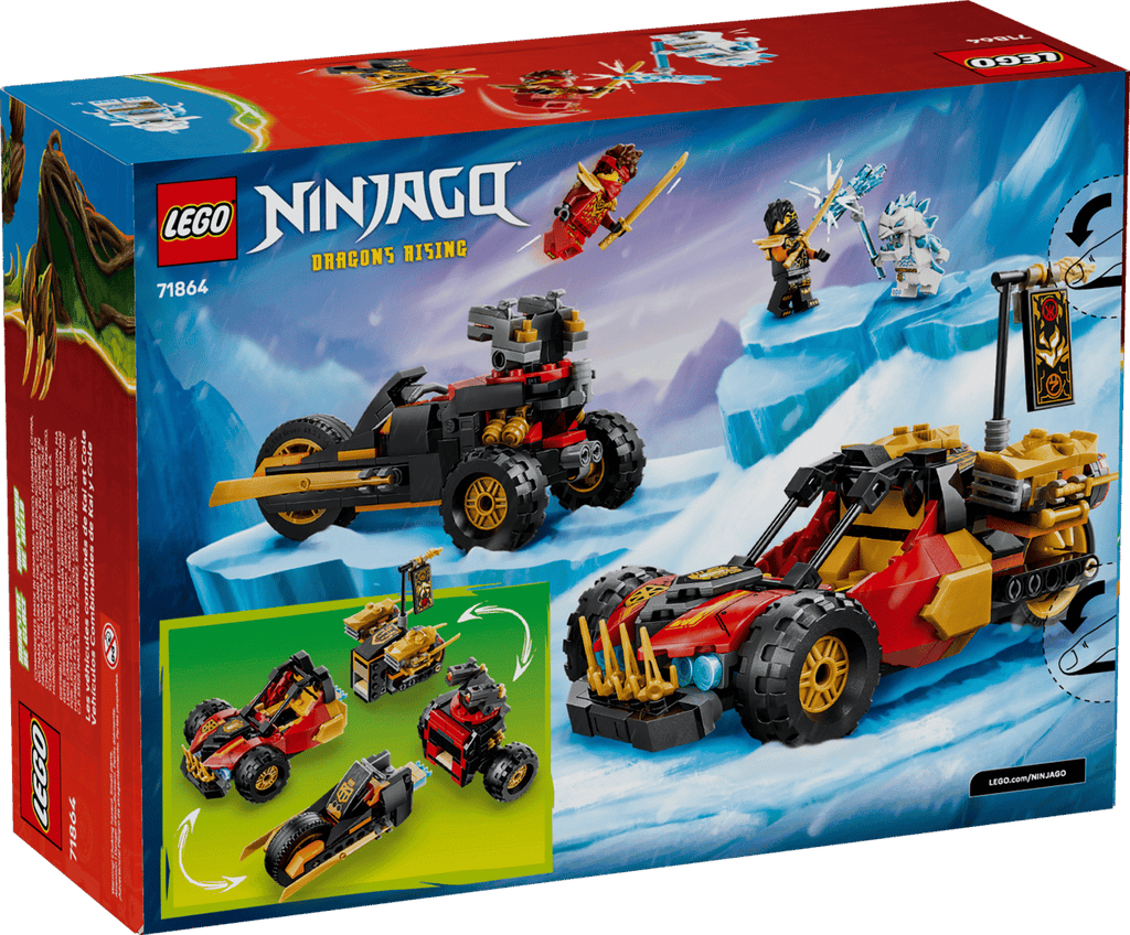 LEGO® NINJAGO Kai & Cole's Combiner Vehicles 71864