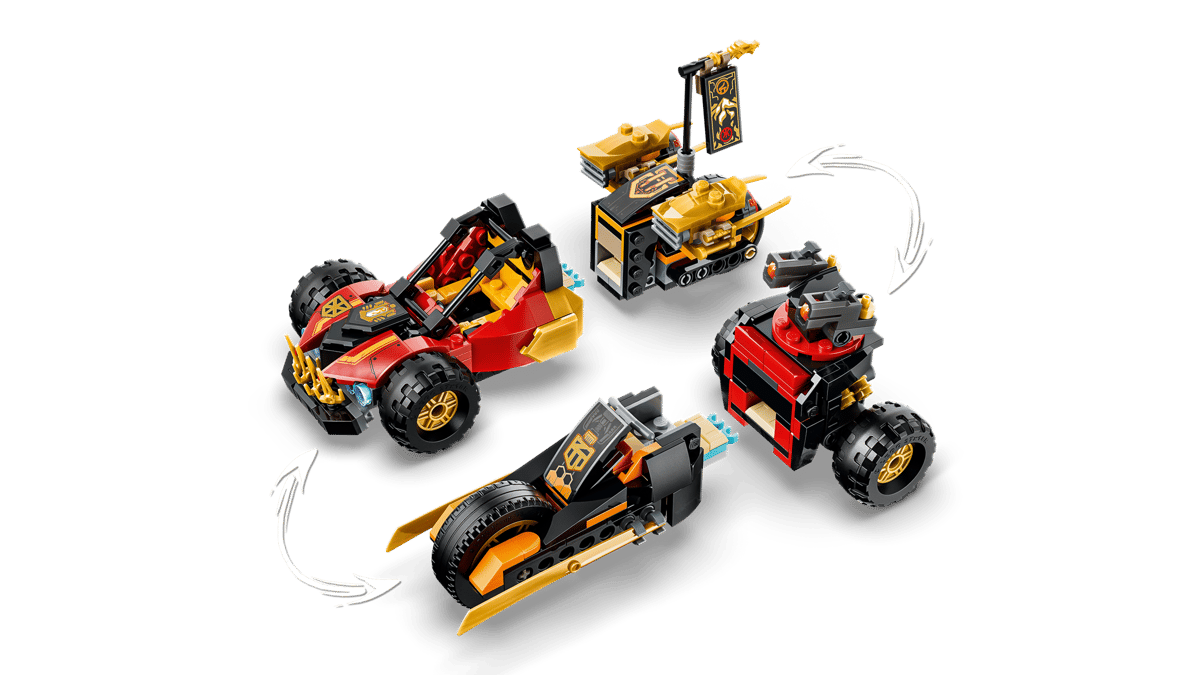 LEGO® NINJAGO Kai & Cole's Combiner Vehicles 71864