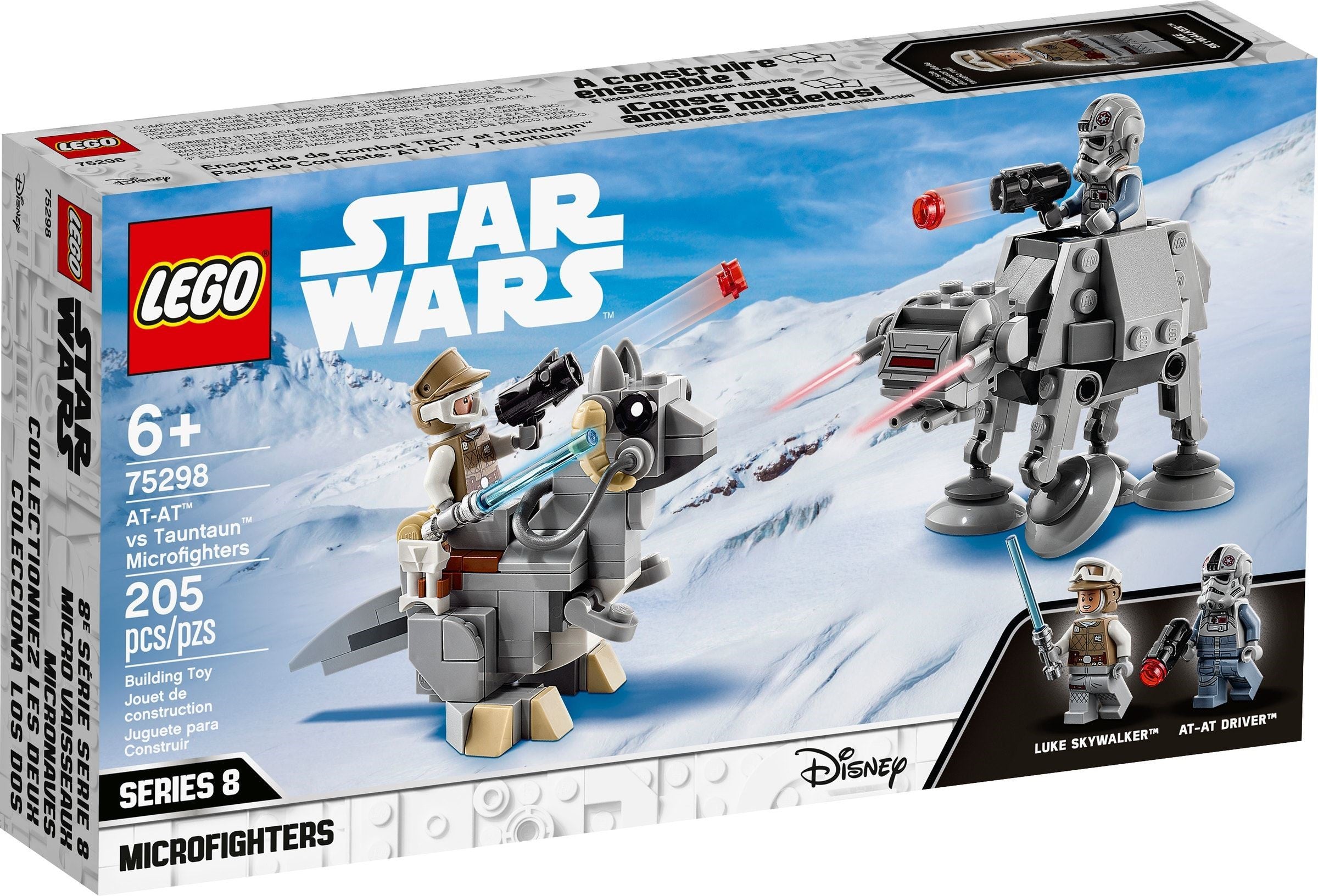 LEGO Star Wars At-At vs Tauntaun Microfighters #75298