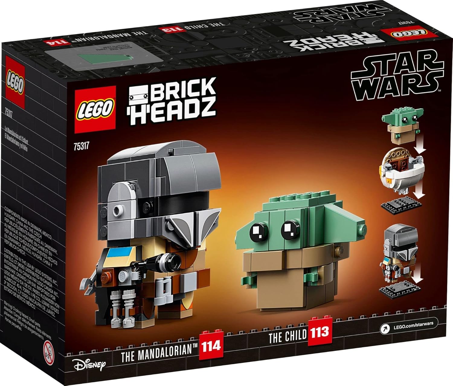 LEGO Brickheadz Star Wars The Child & Mandalorian #75317