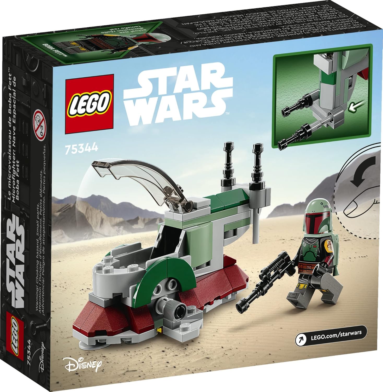 LEGO Star Wars Boba Fett's Starship Microfighter #75344