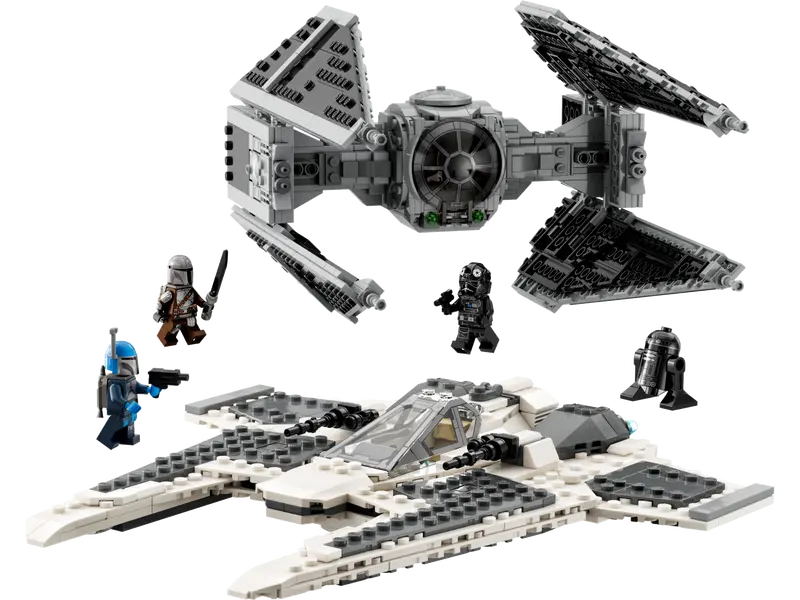 LEGO Star Wars Mandalorian Fang Fighter contre Tie Interceptor #75348