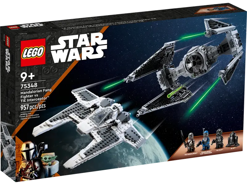 LEGO Star Wars Mandalorian Fang Fighter vs. Tie Interceptor #75348