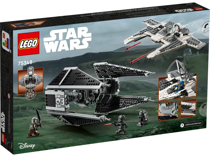 LEGO Star Wars Mandalorian Fang Fighter contre Tie Interceptor #75348