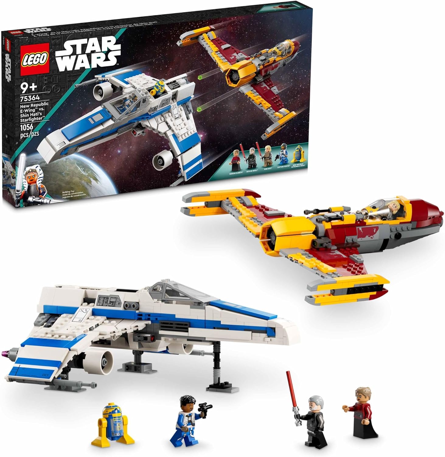 LEGO Star Wars New Republic E-Wing vs. Shin Hati's Starfighter #75364
