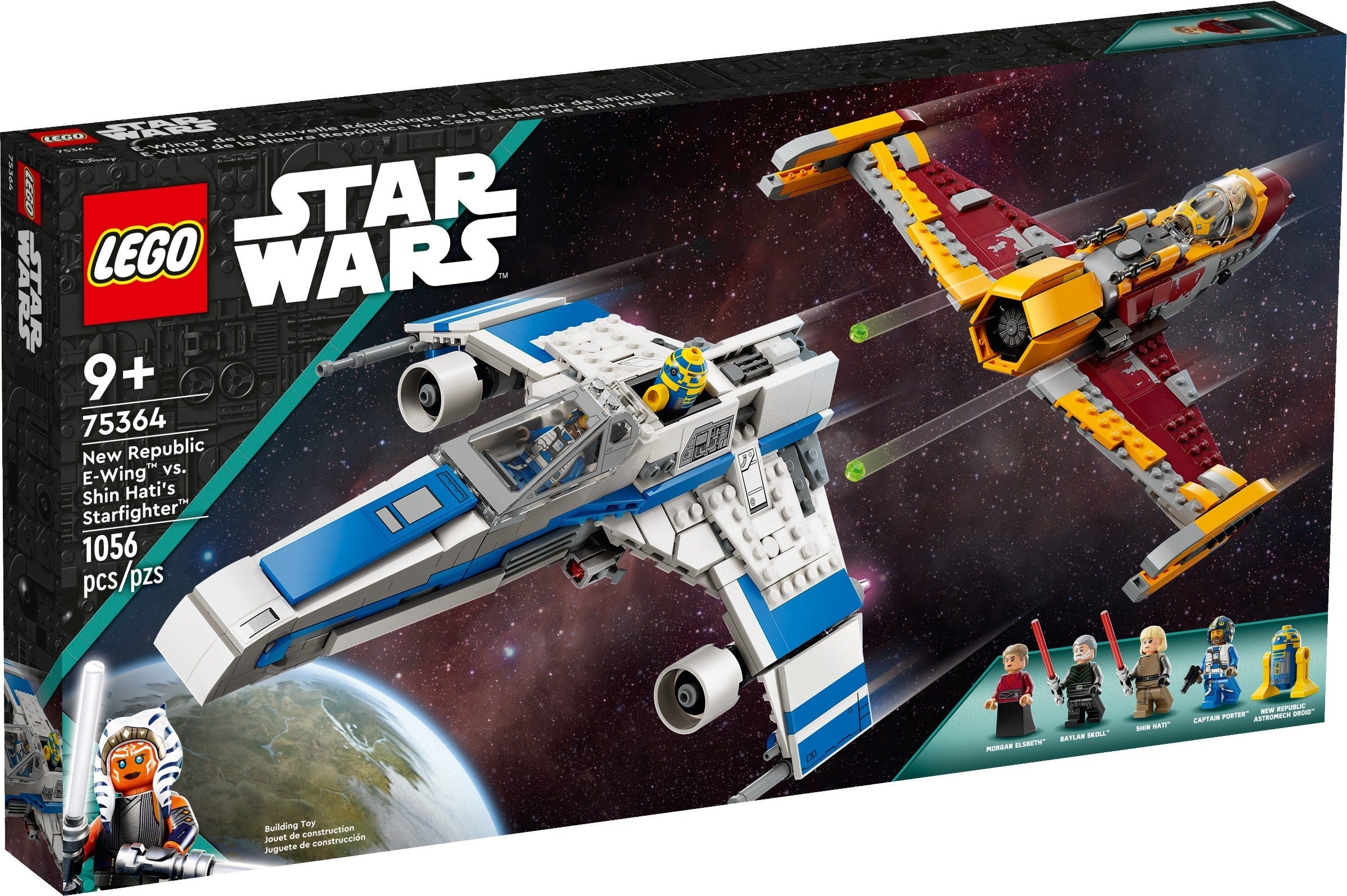 LEGO Star Wars New Republic E-Wing vs. Shin Hati's Starfighter #75364