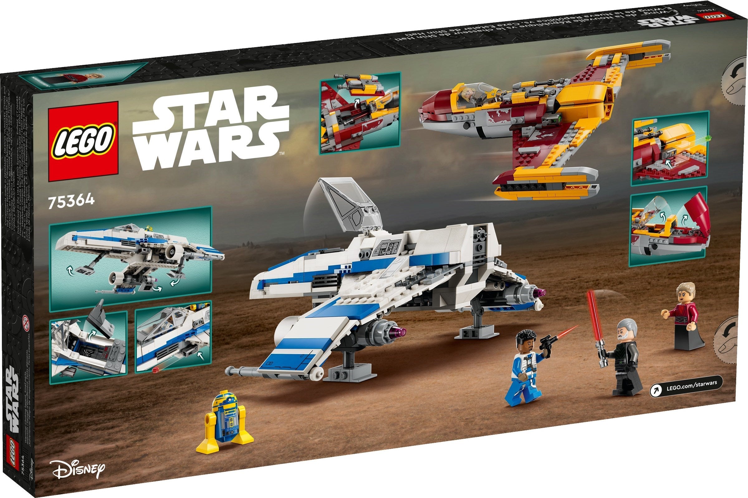 LEGO Star Wars New Republic E-Wing vs. Shin Hati's Starfighter #75364