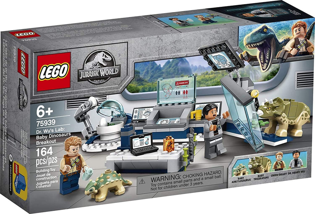 LEGO Jurassic World Dr. Wu's: Baby Dinosaurs Breakout