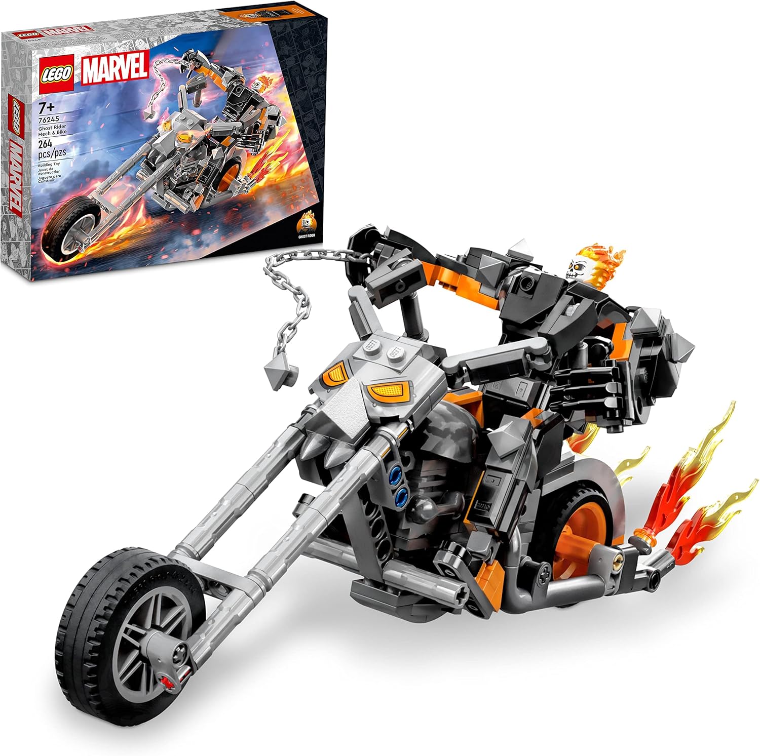 LEGO Marvel Ghost Rider Mech & Bike #76245