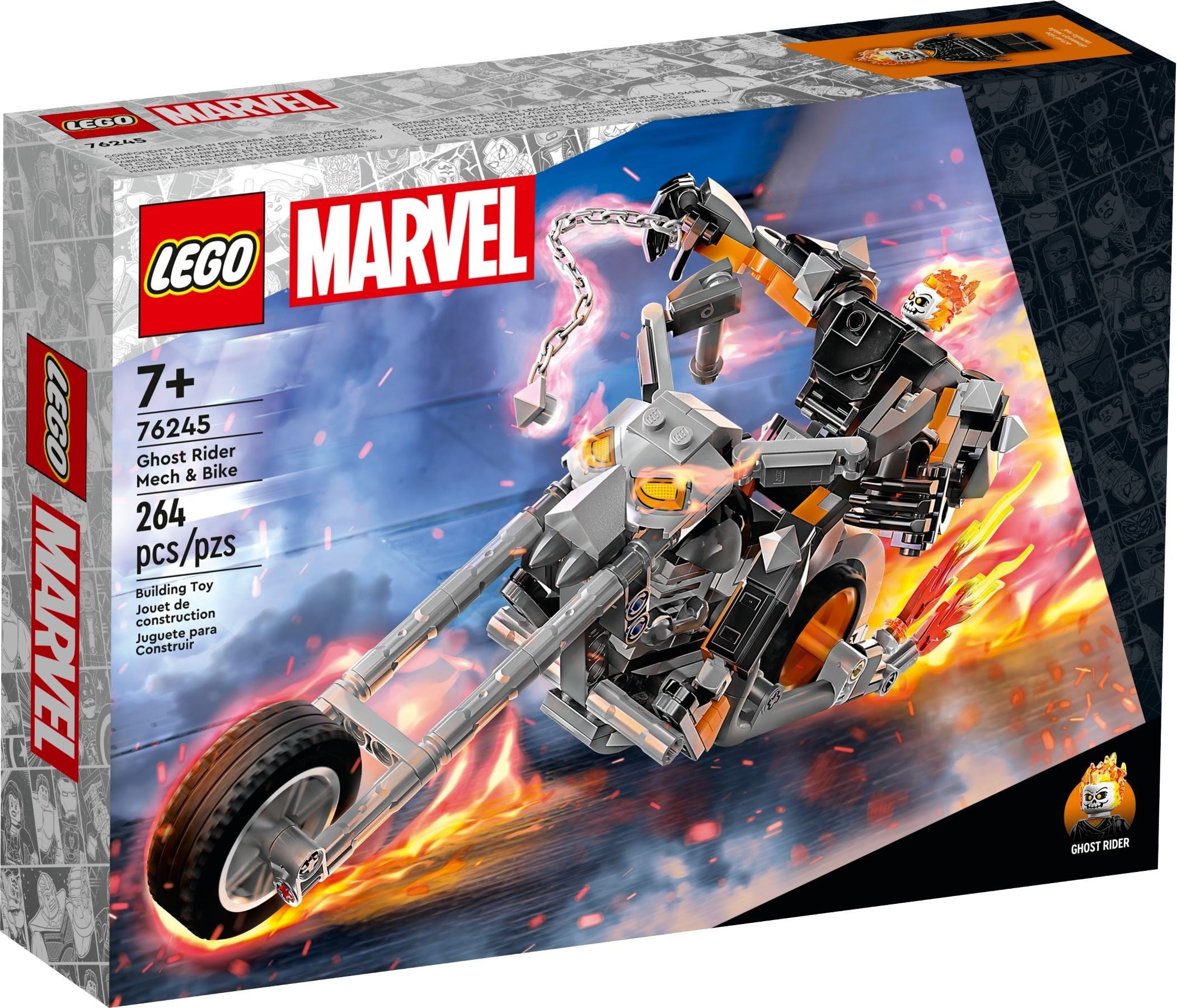LEGO Marvel Ghost Rider Mech & Bike #76245