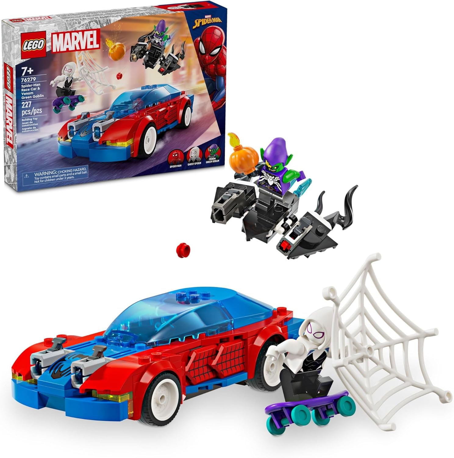 LEGO Marvel Spider-Man Race Car & Venom Green Goblin 76279