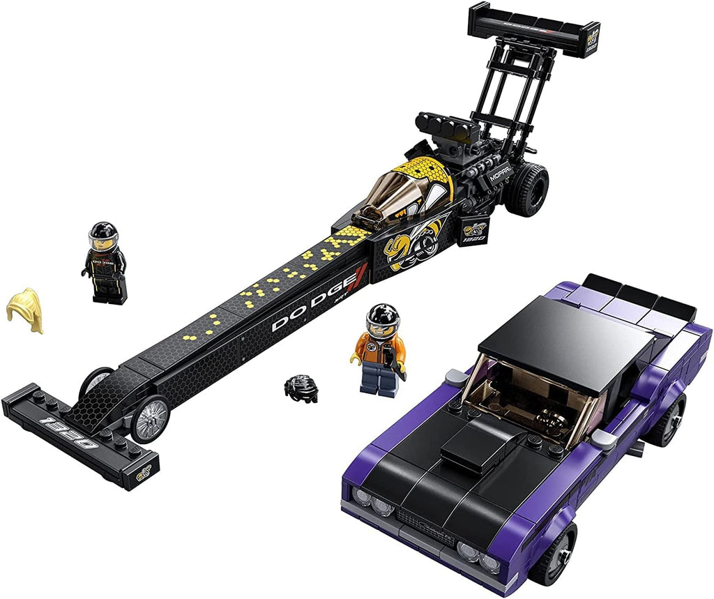 LEGO Speed Champions Mopar Dodge SRT Top Fuel Dragster and 1970 Dodge Challenger 76904