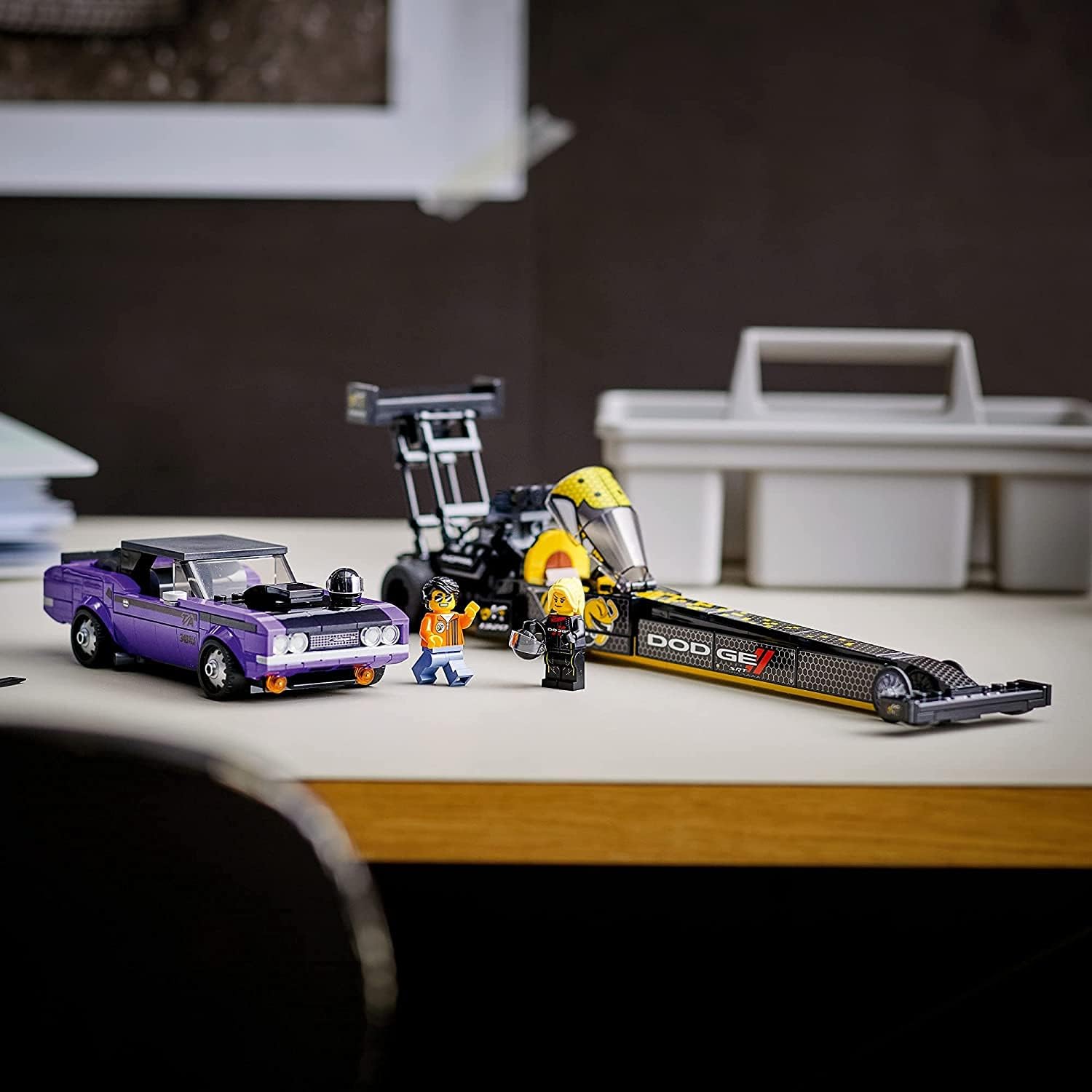 LEGO Speed Champions Mopar Dodge SRT Top Fuel Dragster and 1970 Dodge Challenger 76904