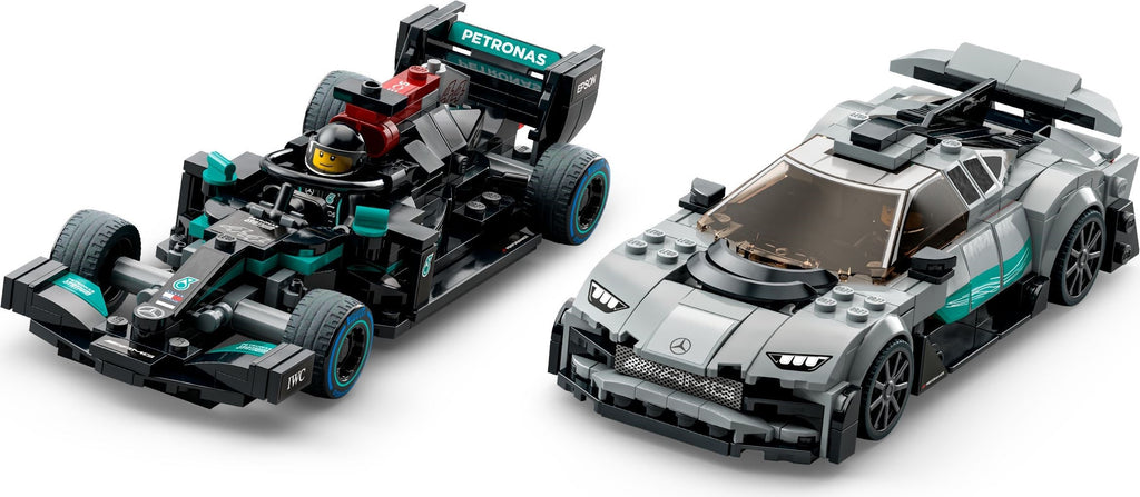LEGO SpeedChampions Mercedes AMG F1 W12 E-Performance & AMG Project One #76909