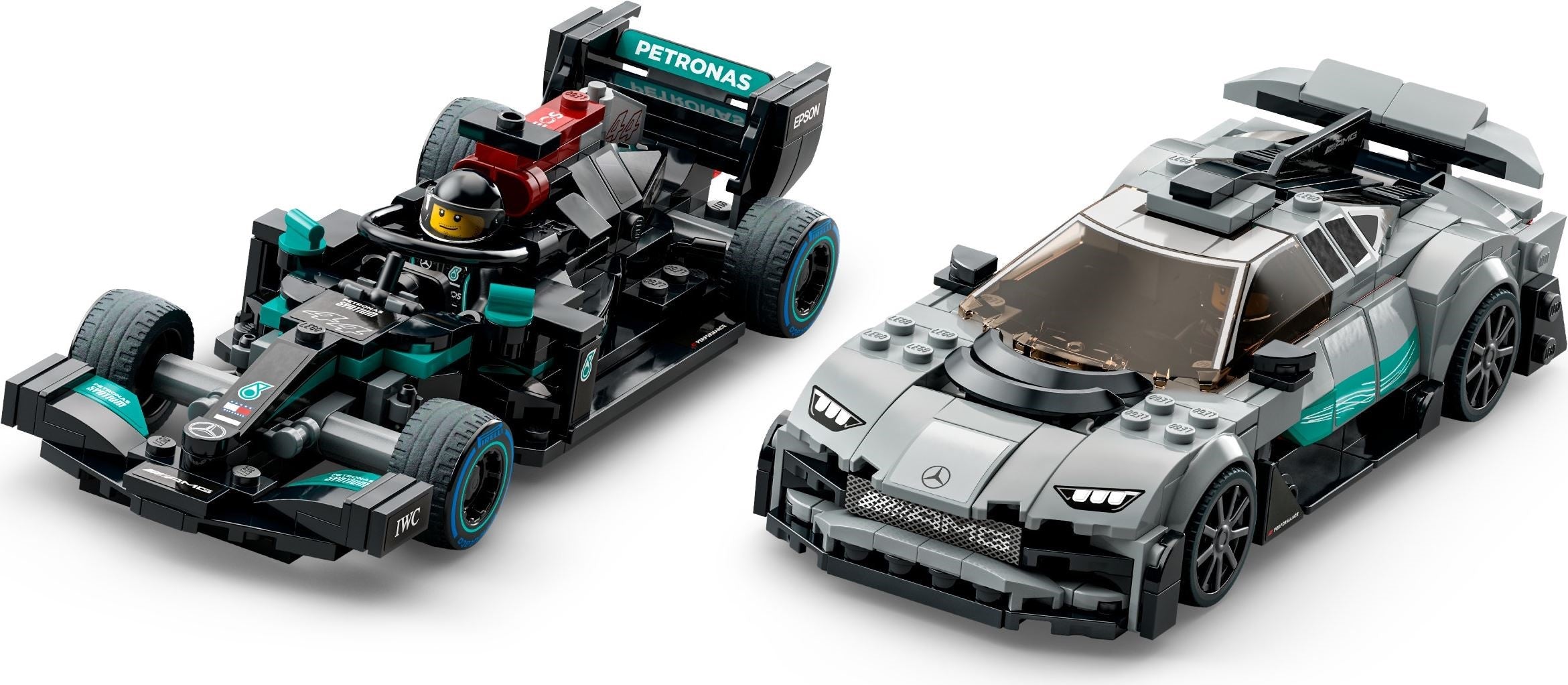 LEGO SpeedChampions Mercedes AMG F1 W12 E-Performance & AMG Project One #76909