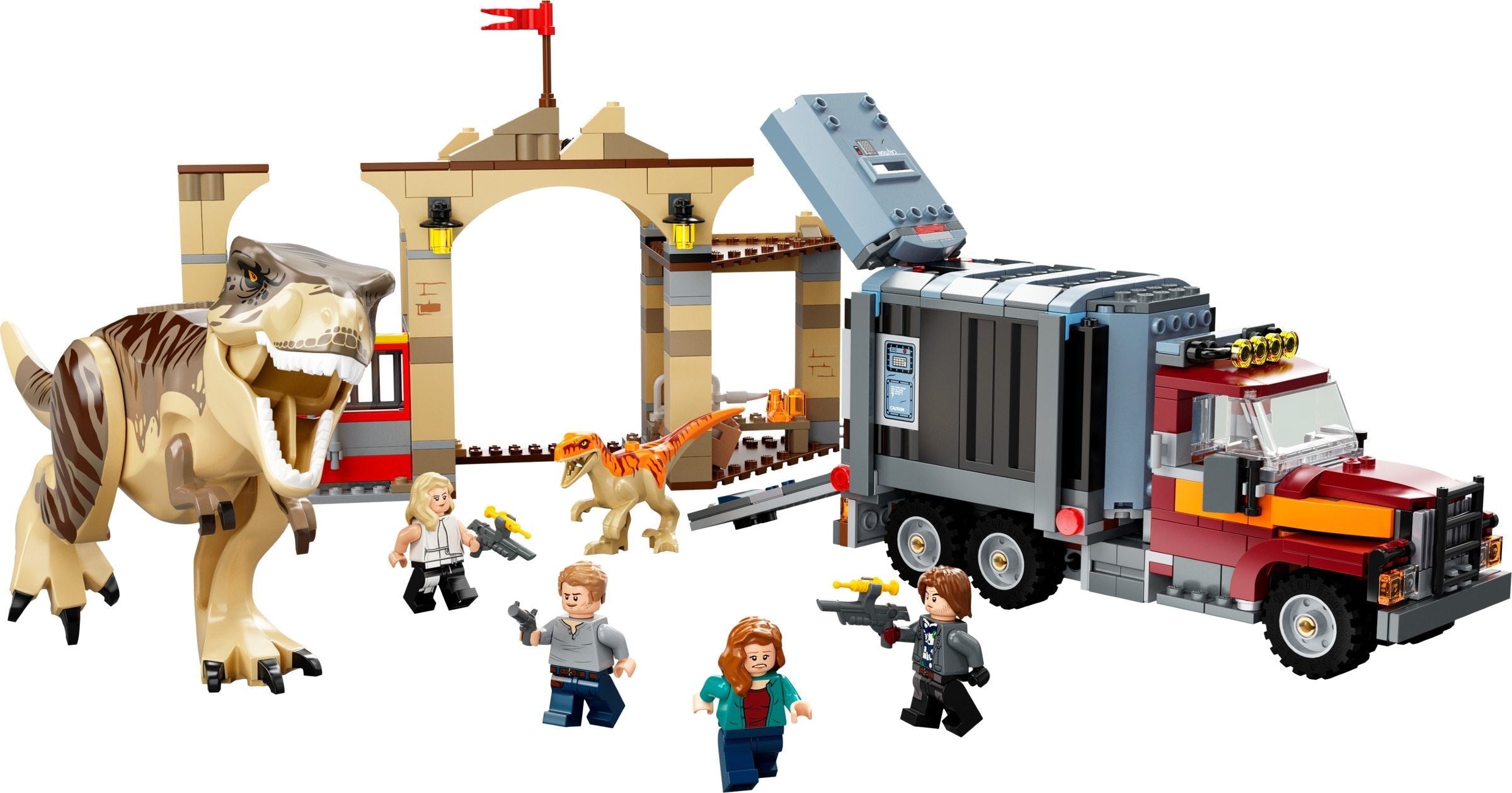 LEGO Jurassic World T-Rex & Atrociraptor Breakout #76948