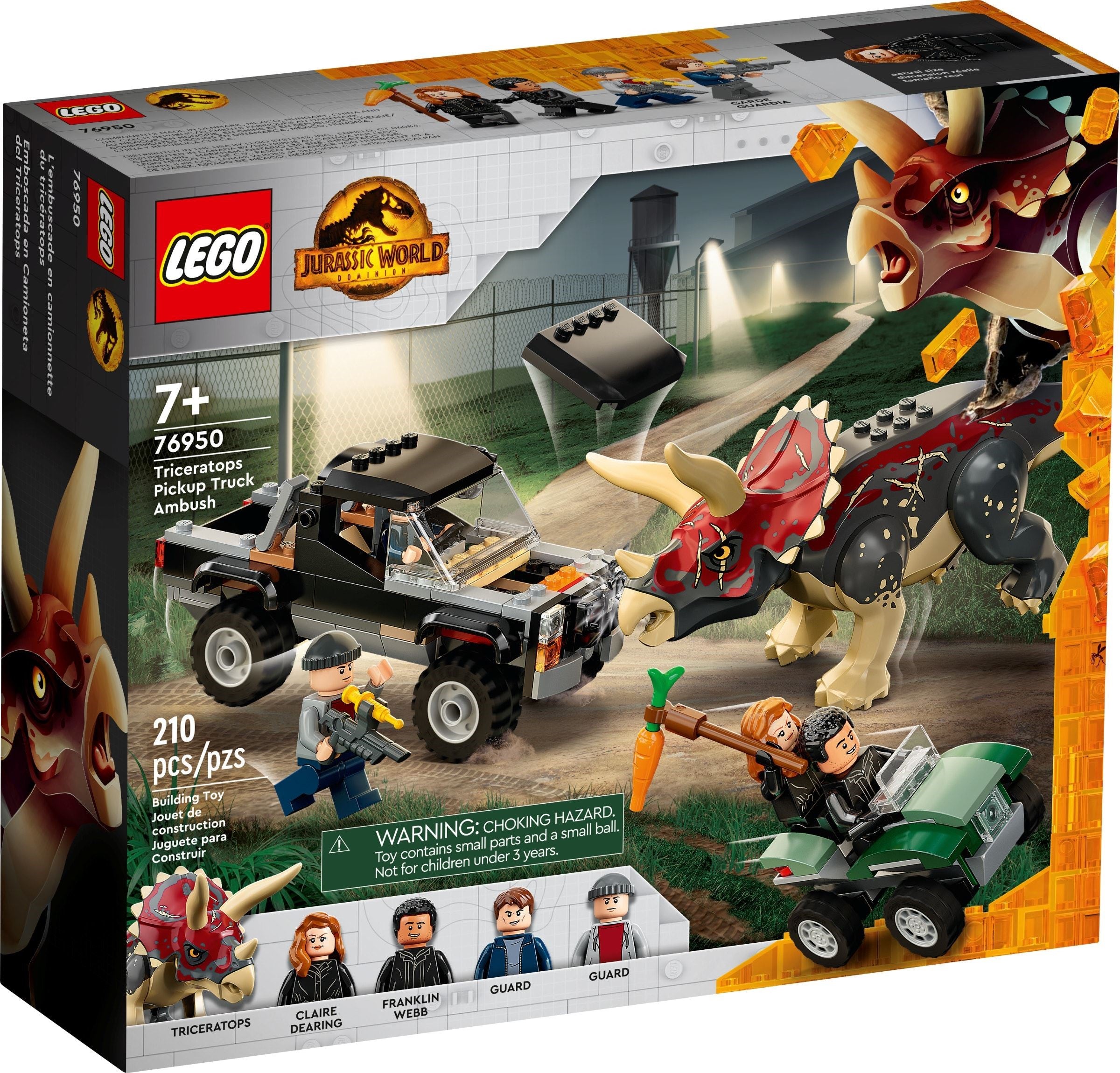 LEGO Jurassic World Triceratops Pickup Truck Ambush   #76950