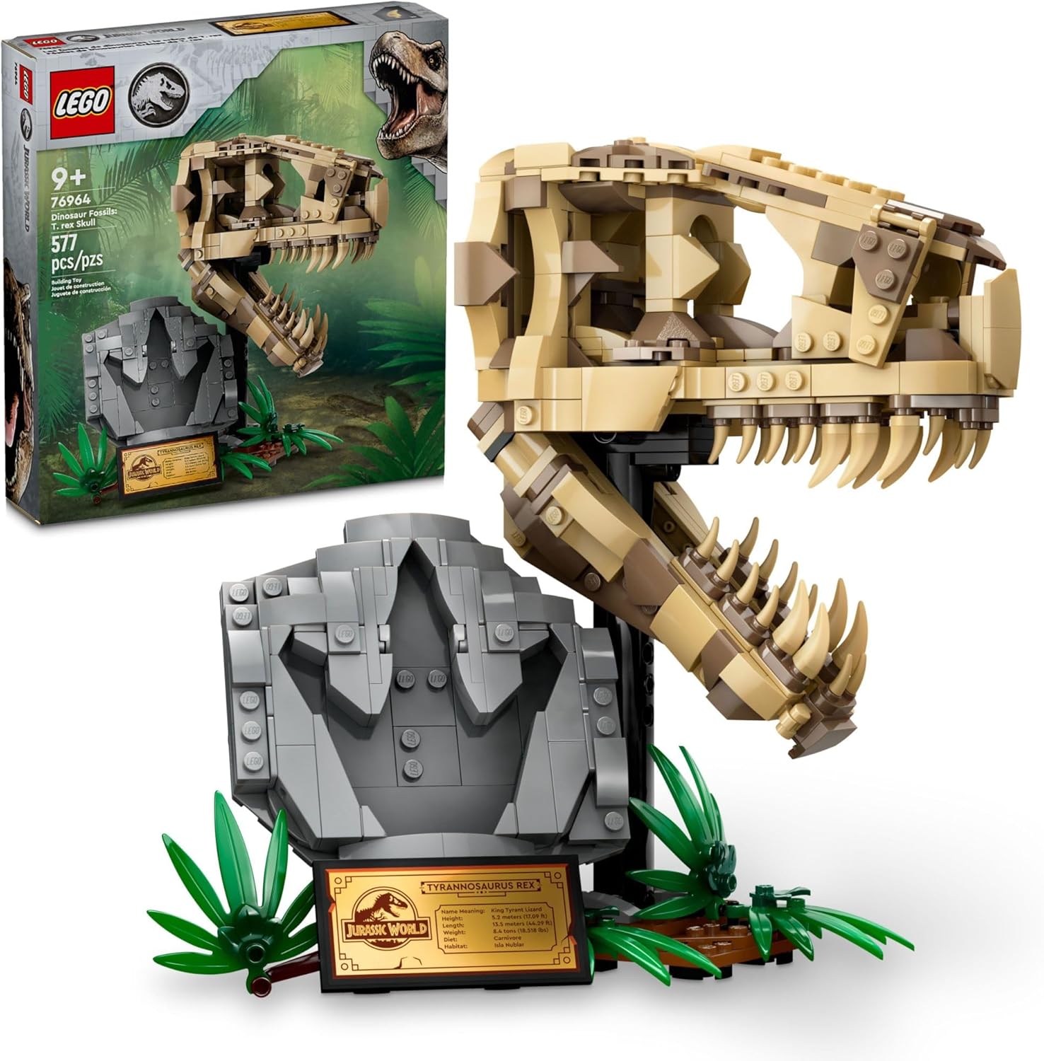 LEGO Jurassic World Dinosaur Fossils T-Rex Skull 76964