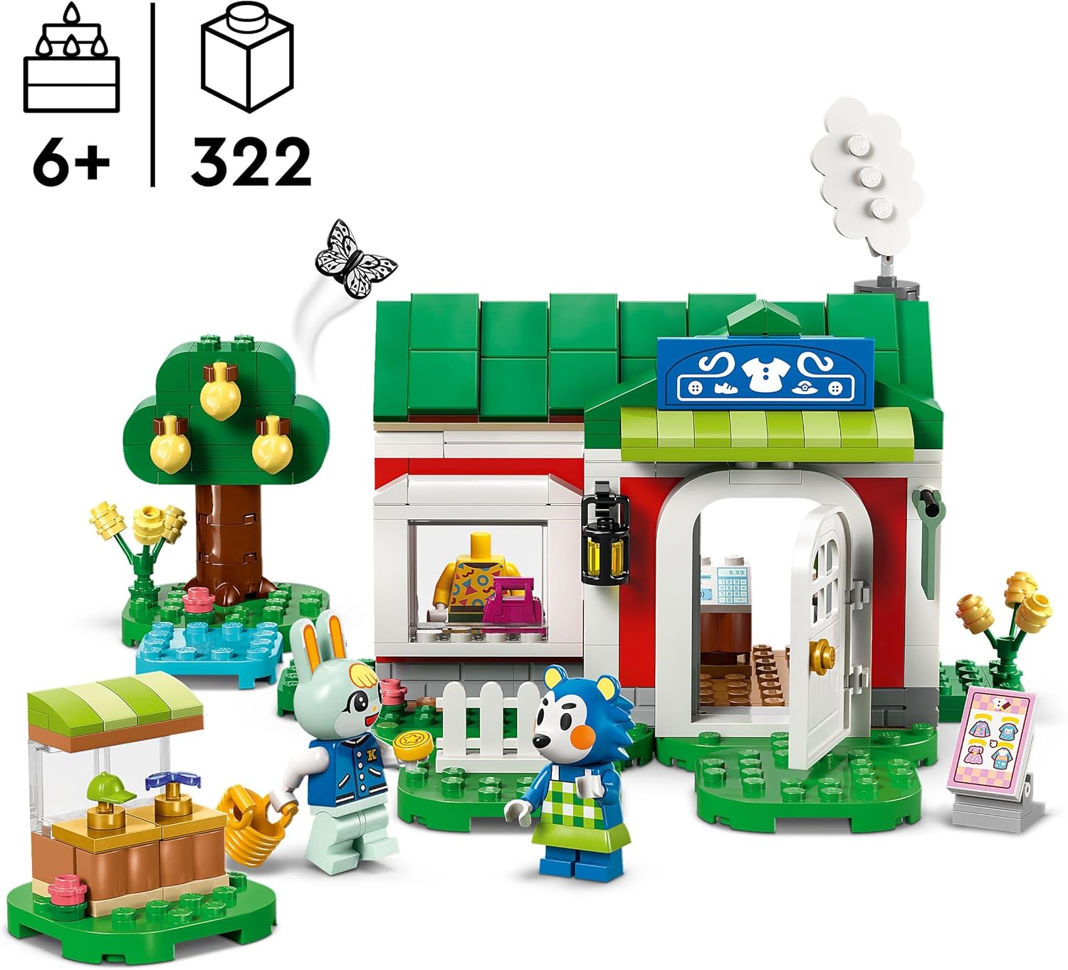 LEGO Animal Crossing Able Sister's Clothing Shop 77055