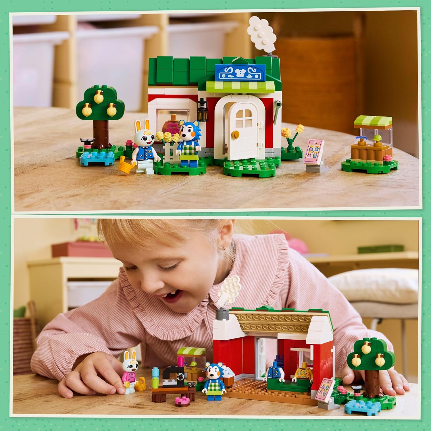 LEGO Animal Crossing Able Sister's Clothing Shop 77055